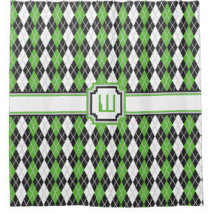 Rideau de douche Jacquard rétro