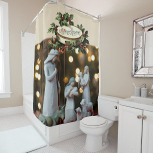 Rideau de douche Jésus