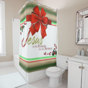 Rideau de douche Jésus