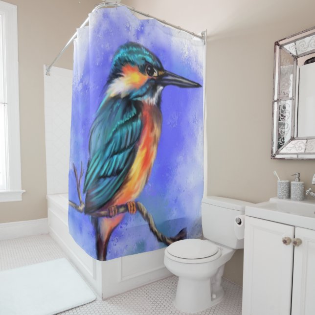 Rideau de douche Kingfisher (En situation)