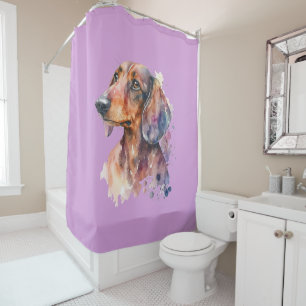 Rideau de douche Lavender Dachshund