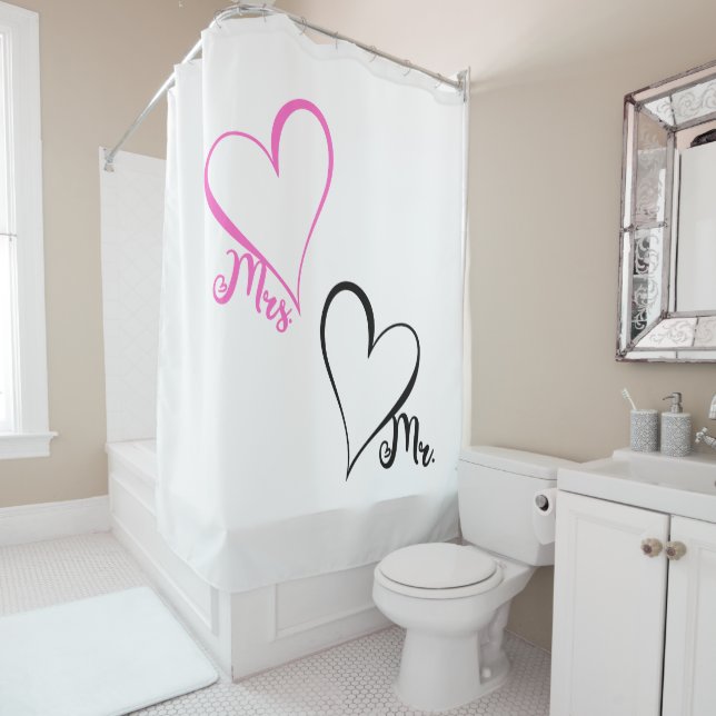 Rideau de douche M. et Mme (En situation)