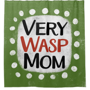 Rideau de douche maman très Wasp