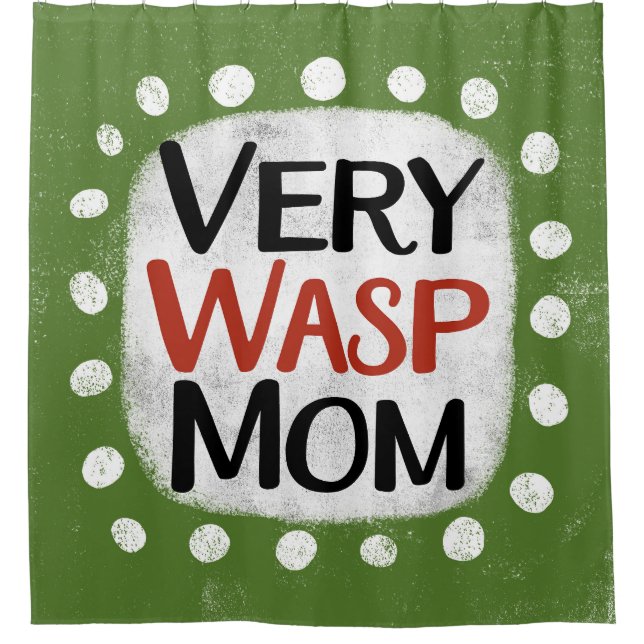 Rideau de douche maman très Wasp (Devant)