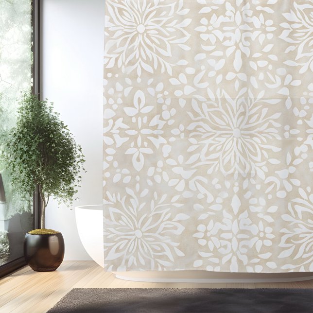 Rideau de Douche Mandala Bohème Minimaliste (Créateur téléchargé)