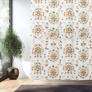Rideau de Douche Mandala Bohème Minimaliste