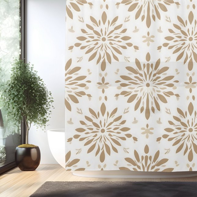 Rideau de Douche Mandala Bohème Minimaliste (Créateur téléchargé)