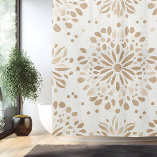 Rideau de Douche Mandala Minimaliste Bohème