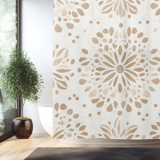 Rideau de Douche Mandala Minimaliste Bohème (Créateur téléchargé)