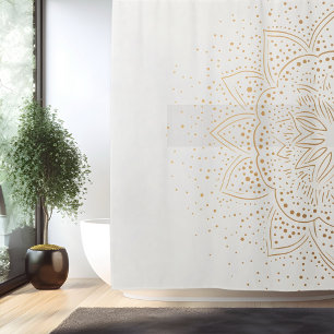 Rideau de Douche Mandala Minimaliste Bohème