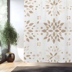 Rideau de Douche Mandala Minimaliste Bohème