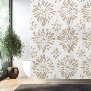 Rideau de douche mandala minimaliste boho