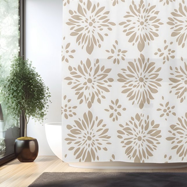 Rideau de douche mandala minimaliste boho (Créateur téléchargé)