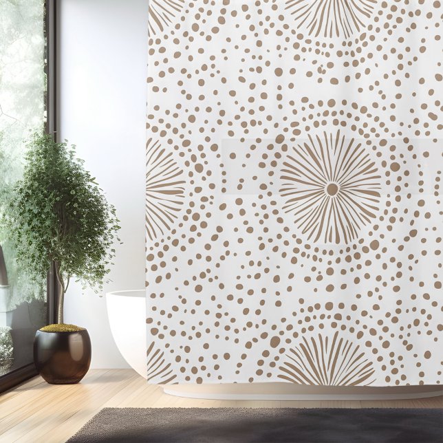 Rideau de douche Mandala minimaliste Boho (Créateur téléchargé)