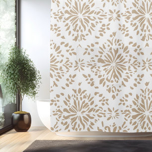 Rideau de douche mandala minimaliste boho