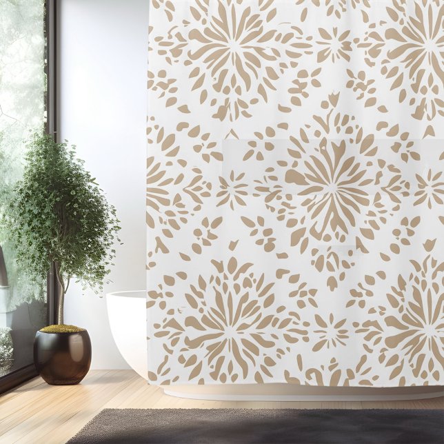 Rideau de douche mandala minimaliste boho (Créateur téléchargé)