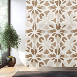 Rideau de douche mandala minimaliste boho