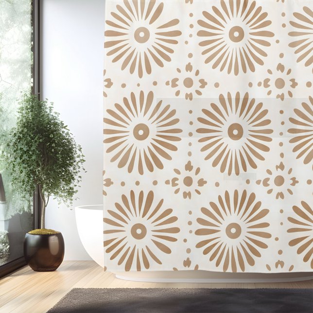 Rideau de douche mandala minimaliste boho (Créateur téléchargé)
