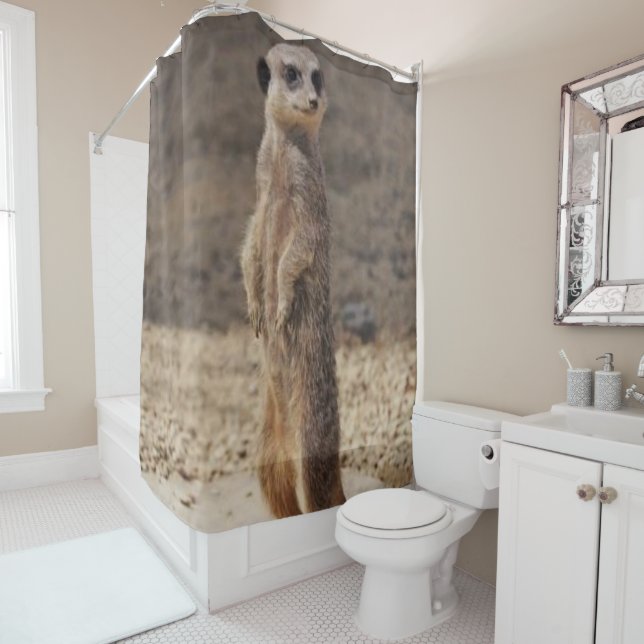 Rideau de douche Meerkat (En situation)