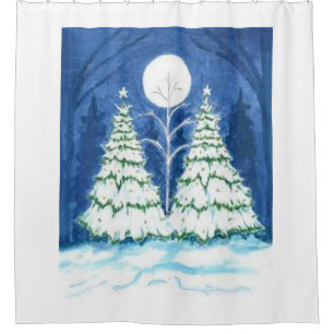 RIDEAU DE DOUCHE "MOD NOËL TREE"