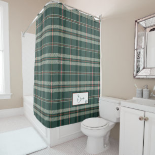Rideau de douche Modern Plaid Juniper