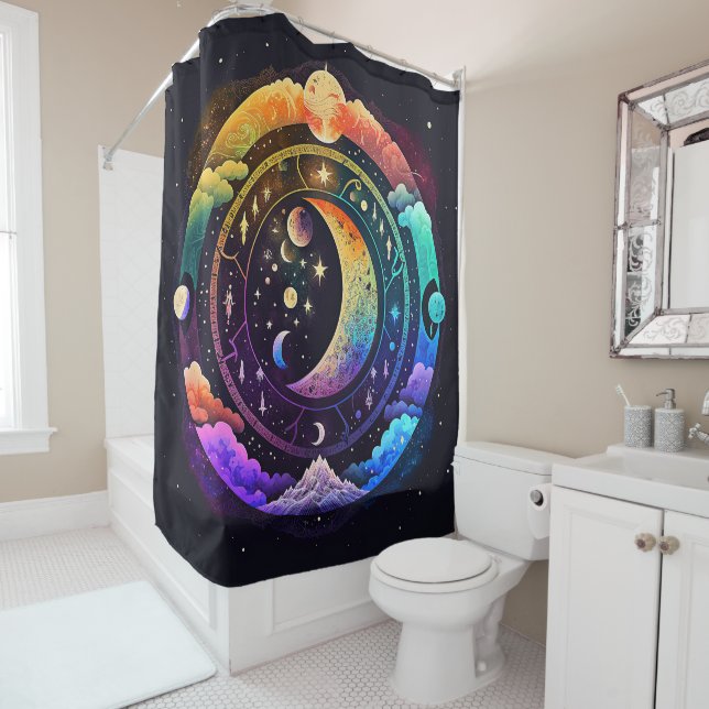 Rideau de douche Moon Dreams (En situation)