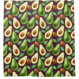Rideau de douche Motif Avocado