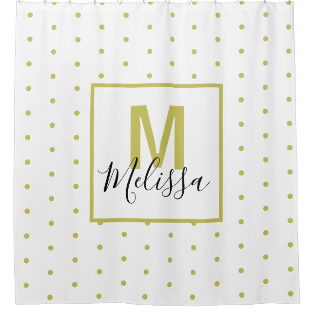 Rideau de douche Motif blanc moderne (Devant)