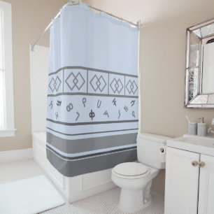 Rideau de douche Motif éthiopien