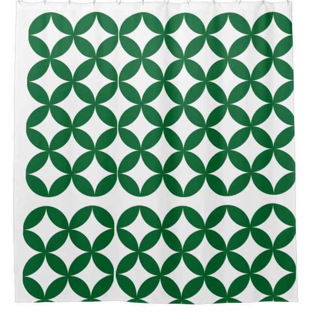 Rideau de douche Motif Shippo vert (Devant)