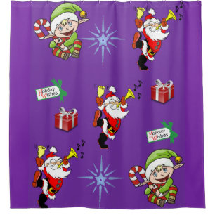 Rideau de douche Noël