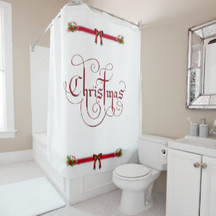 Rideau de douche Noël