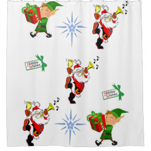 Rideau de douche Noël