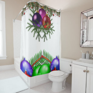Rideau de douche Noël