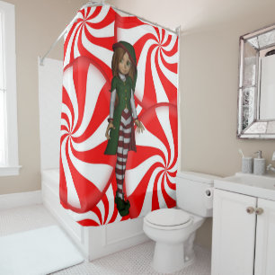 Rideau de douche Noël