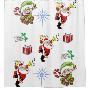 Rideau de douche Noël