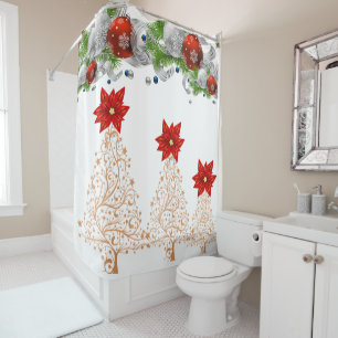 Rideau de douche Noël