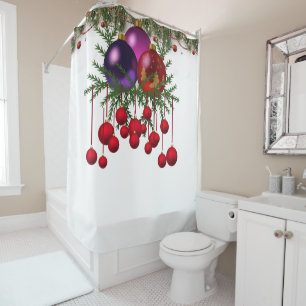 Rideau de douche Noël