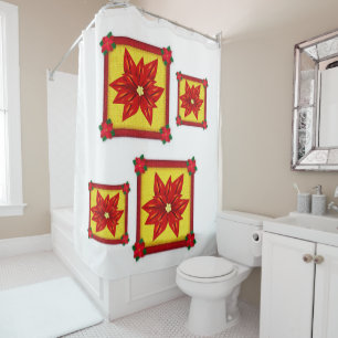 Rideau de douche Noël