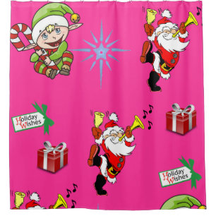 Rideau de douche Noël