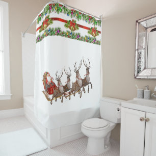 Rideau de douche Noël