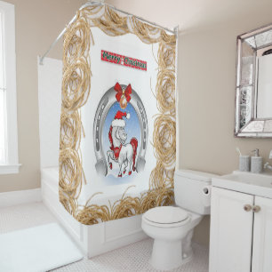 Rideau de douche Noël