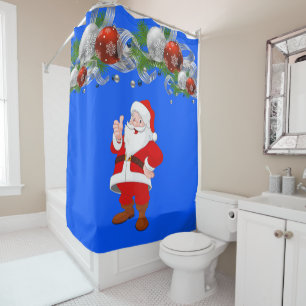 Rideau de douche Noël