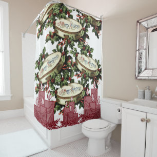 Rideau de douche Noël