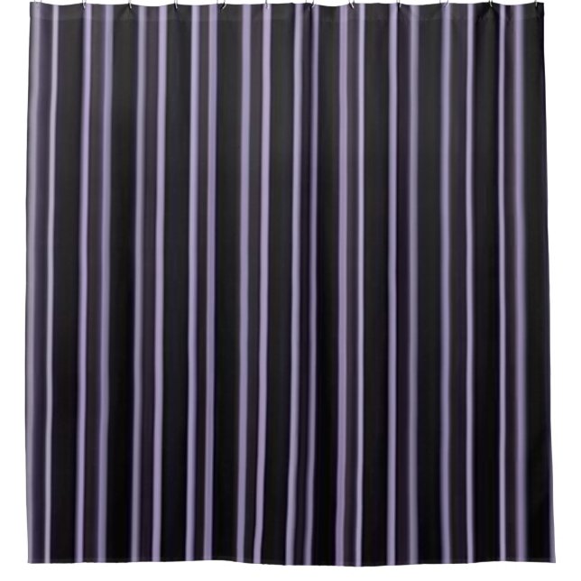 rideau de douche noire violet (Devant)