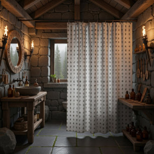 Rideau de douche Norse Runes