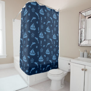 rideau de douche océan