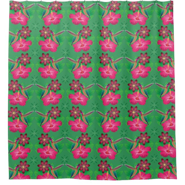 Rideau de douche Oiseau exotique (Devant)