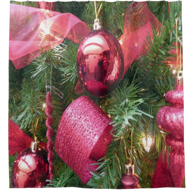 RIDEAU DE DOUCHE ORNEMENT DE NOËL (Devant)