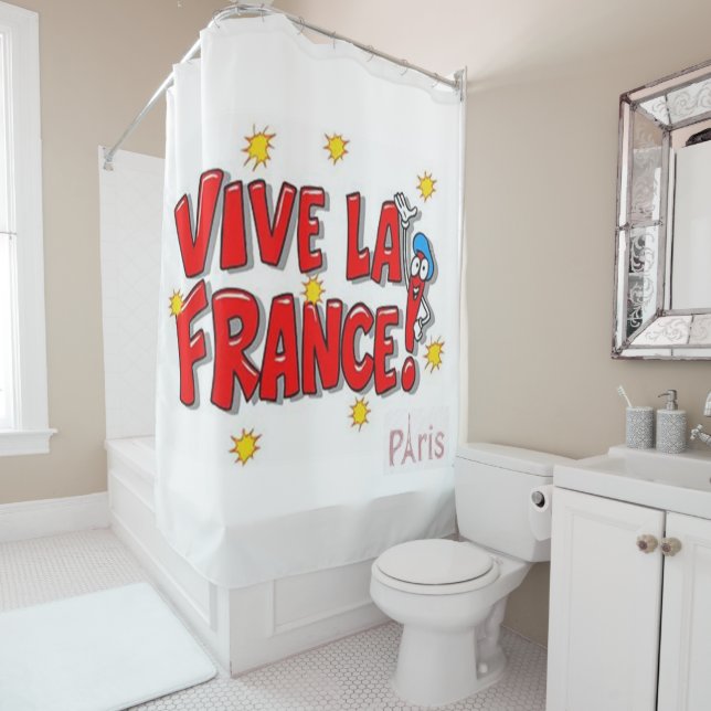 Rideau de douche Paris (En situation)